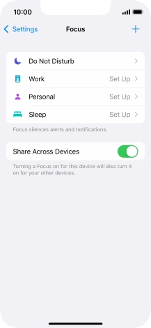 Press Do Not Disturb.