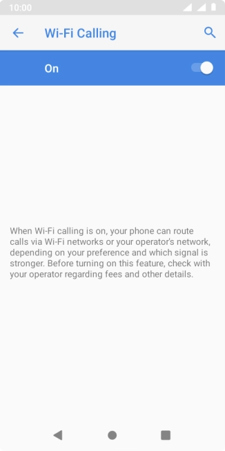 Press the indicator to turn the function on or off.