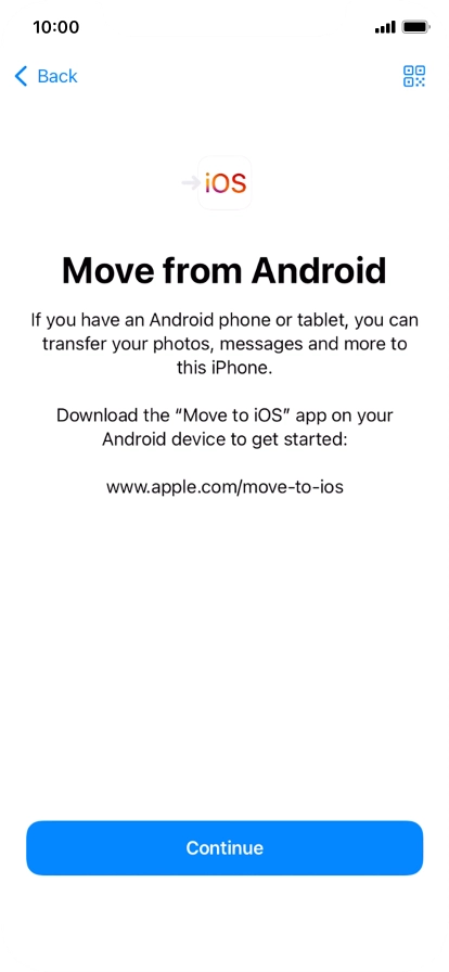 To transfer content to your phone, you need to install the app 