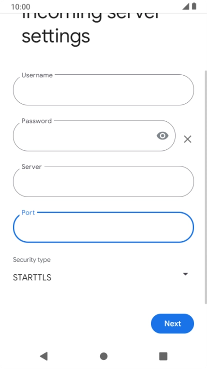 Press the drop down list below 