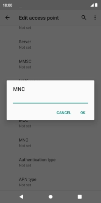 Key in 03 and press OK.