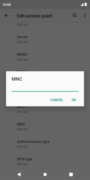 Key in 03 and press OK.