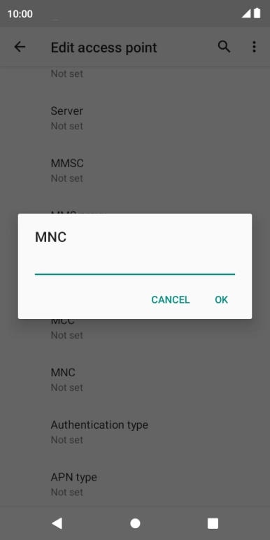 Key in 03 and press OK.