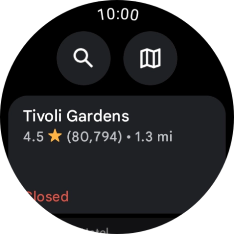 Press the required destination. Press the required destination.