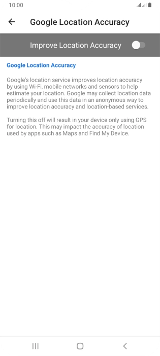 If you press the indicator next to 