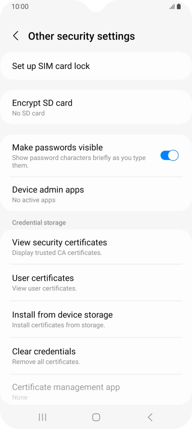 Press Set up SIM card lock.
