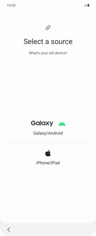 Press the required setting and follow the instructions on the screen to transfer the content from another phone.