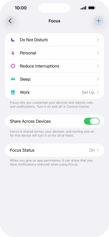 Press Do Not Disturb.