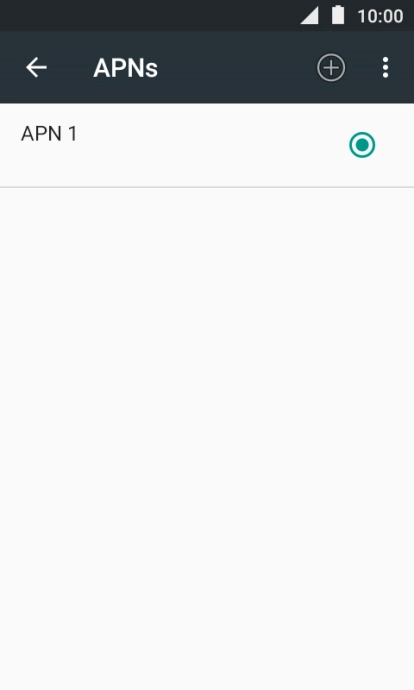 Press the new data connection icon.