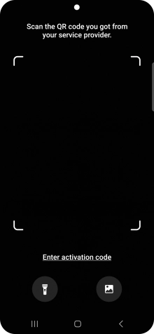 Place the QR code you've received inside the phone camera frame to scan the code.