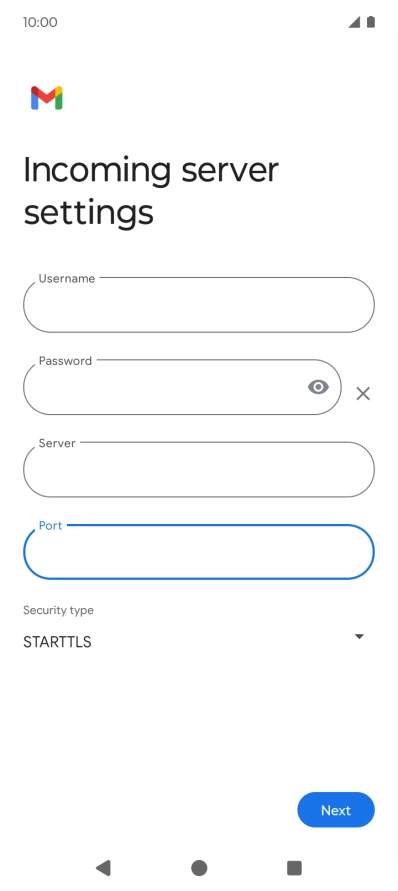 Press the drop down list below 