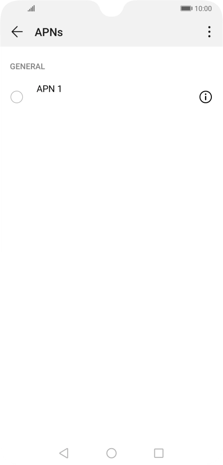 Press the menu icon.