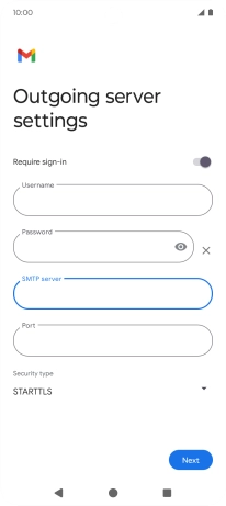 Press the field below 