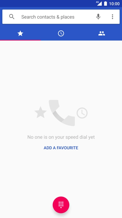 Press the menu icon.