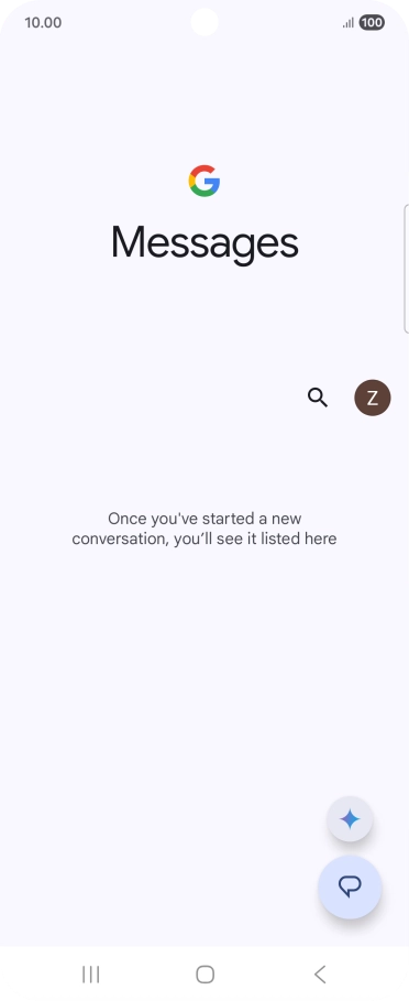 Press the profile icon.