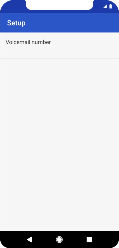 Press Voicemail number.