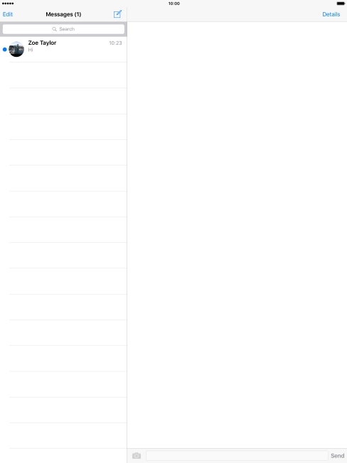 Press the new message icon. Press the new message icon.