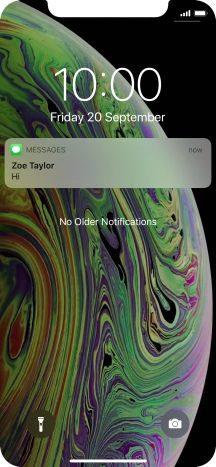 Press the required notification and follow the instructions on the screen to use the selected function.