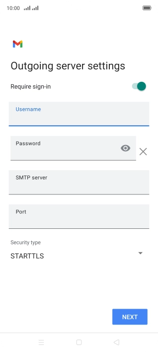 Press the field below 