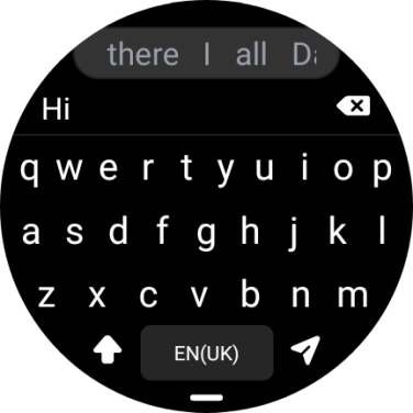 Press the send icon. Press the send icon.