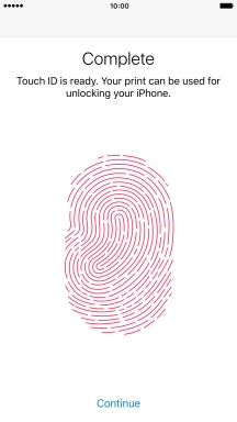 Press Continue. If you haven't previously selected a phone lock code, key in a code of your own choice twice. Press Continue. If you haven't previously selected a phone lock code, key in a code of your own choice twice.