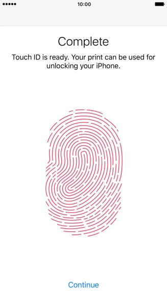Press Continue. If you haven't previously selected a phone lock code, key in a code of your own choice twice. Press Continue. If you haven't previously selected a phone lock code, key in a code of your own choice twice.