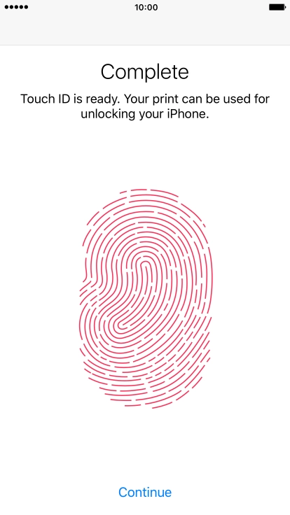 Press Continue. If you haven't previously selected a phone lock code, key in a code of your own choice twice. Press Continue. If you haven't previously selected a phone lock code, key in a code of your own choice twice.