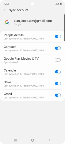 Press the Home key to return to the home screen.