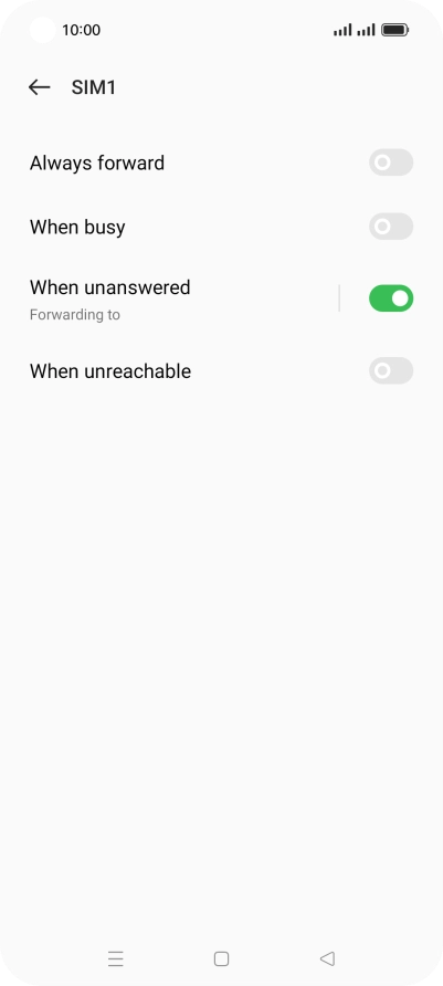 Press the Home key to return to the home screen.