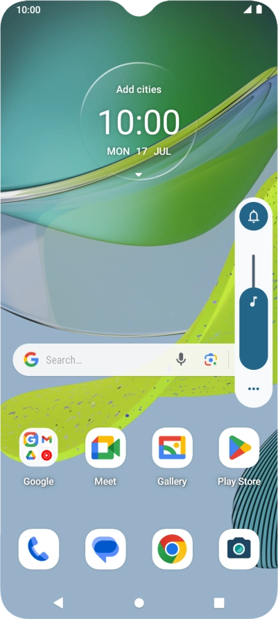 Press the sound mode icon.
