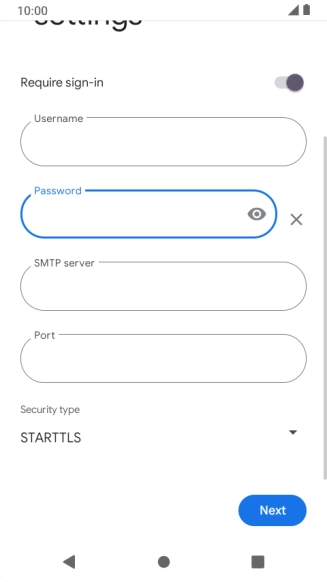 Press the field below 