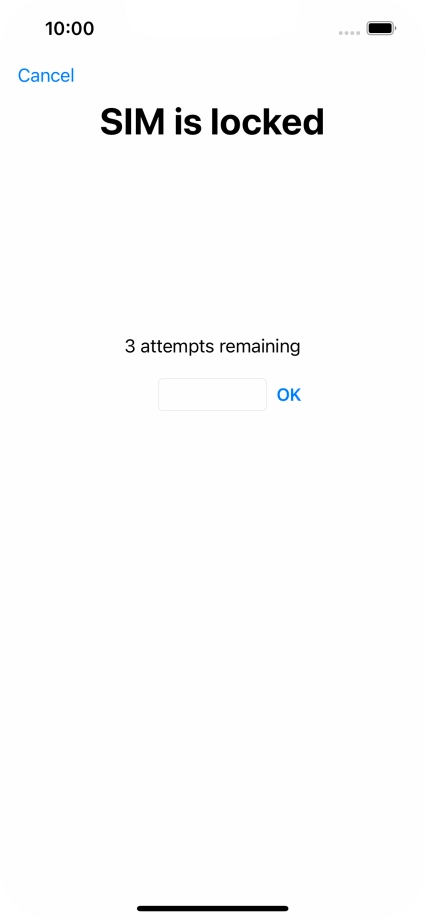 If your SIM is locked, key in your PIN and press OK.