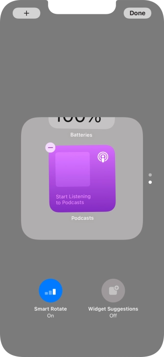 Press Smart Rotate to turn the function on or off.