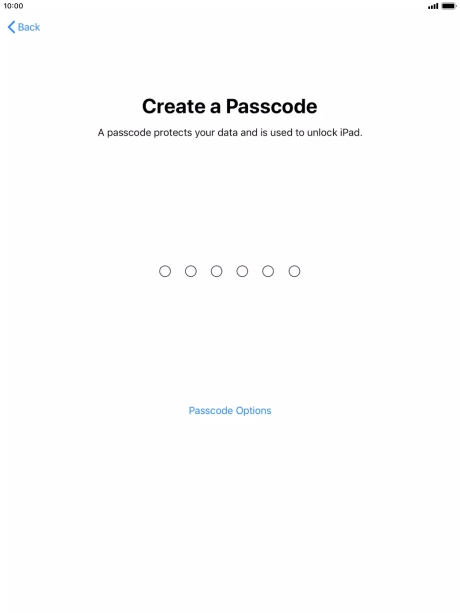 Press Passcode Options. Press Passcode Options.