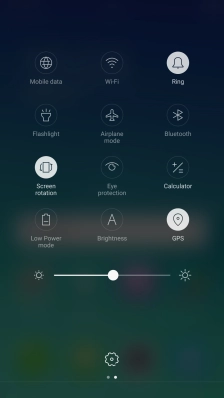 Press Airplane mode to turn the function on or off.