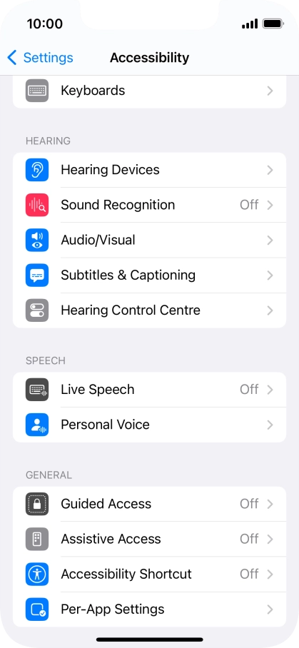 Press the required category below 