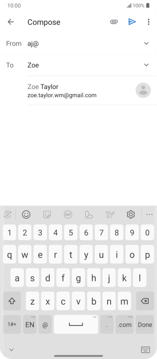 Press the required contact.