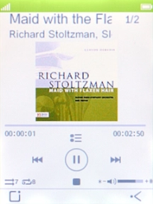 Press Navigation key right to go to the next audio file. Press Navigation key right to go to the next audio file.