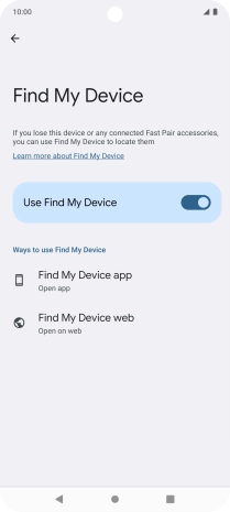 Press the Home key to return to the home screen.