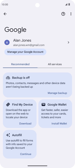 Press Find My Device.