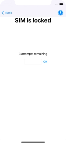 If your SIM is locked, key in your PIN and press OK.
