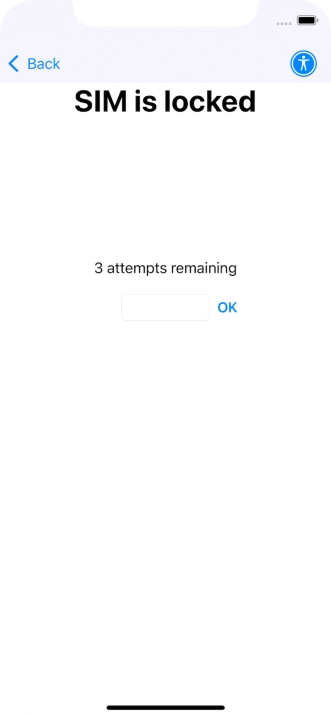 If your SIM is locked, key in your PIN and press OK.