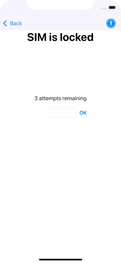 If your SIM is locked, key in your PIN and press OK.