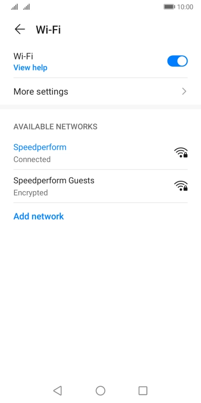 Press the Home key to return to the home screen.