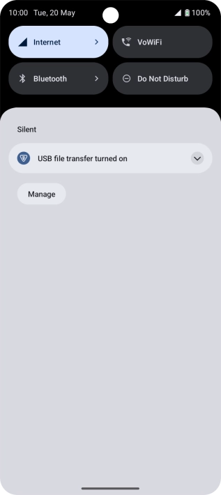 Press the drop down list.