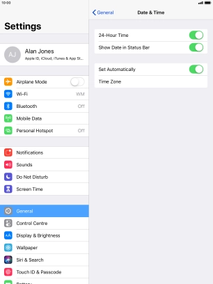 Press the Home key to return to the home screen.