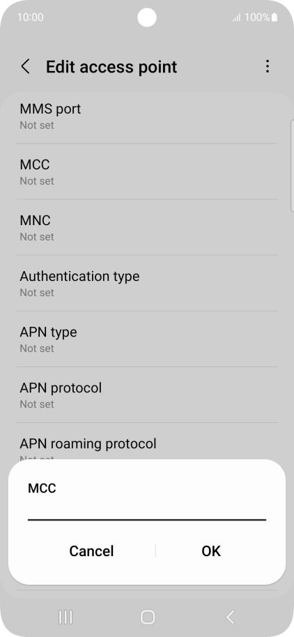 Key in 505 and press OK.