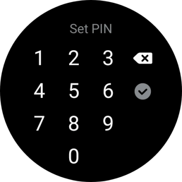 Key in the required PIN and follow the instructions on the screen to create a PIN as lock code.