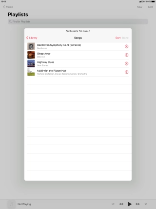 Go to the required category and press the required audio file.