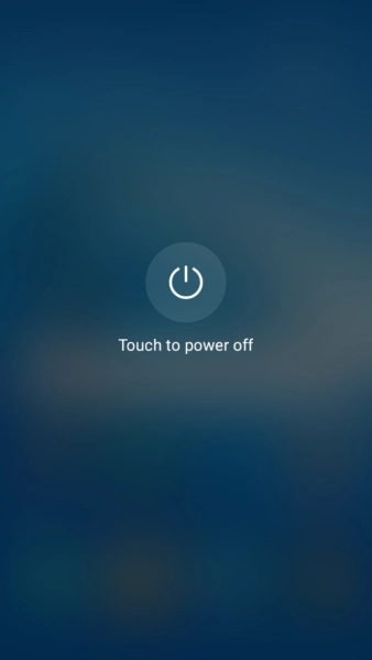 Press Touch to power off.